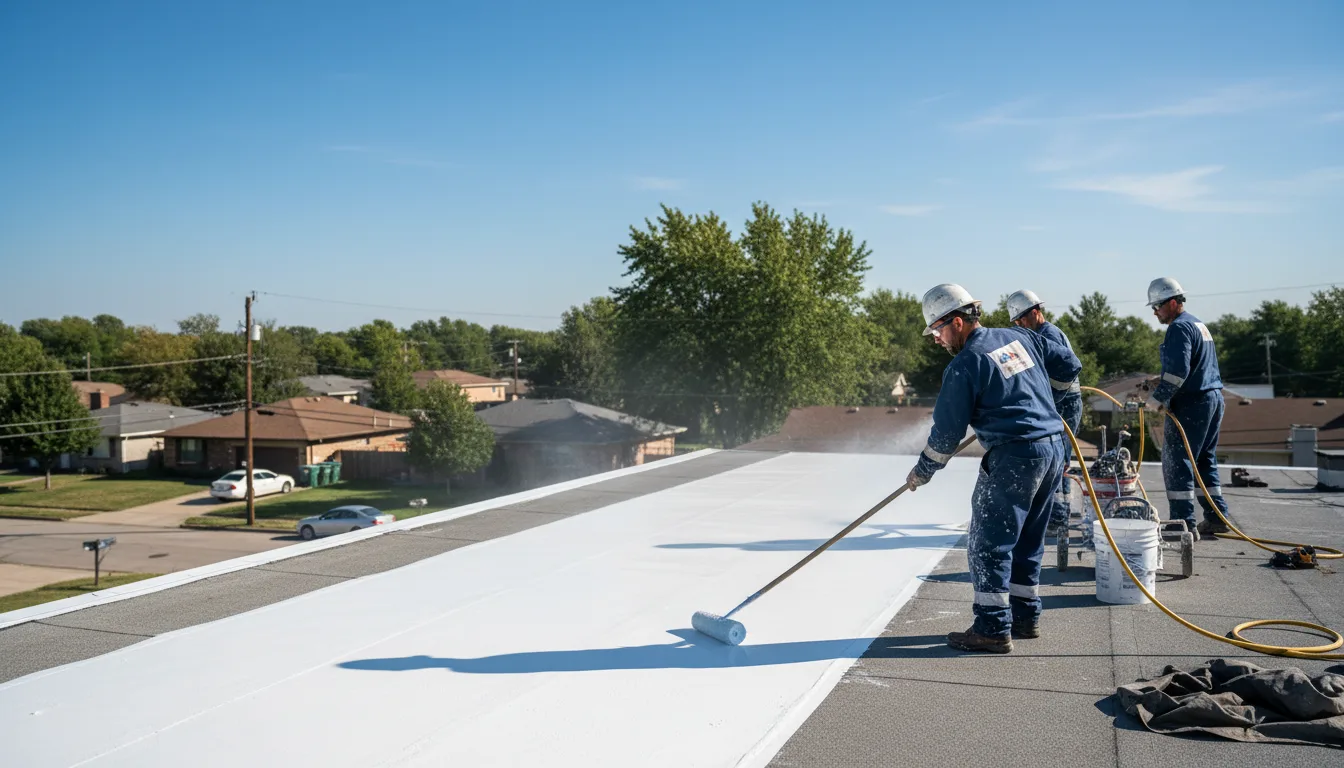 Commercial roof coating in Hartman, CO near me